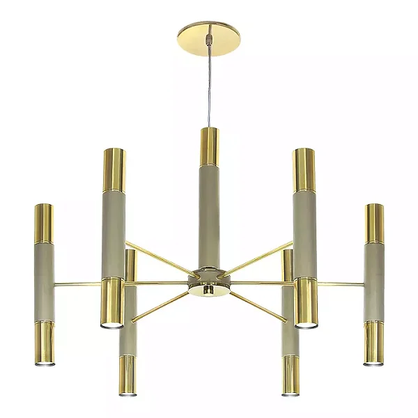 Pendente Interno Old Artisan PD-5766 em Alumínio – 12 Lâmpadas MR11 – A500 × Ø640 mm – Acabamentos Pintado, Polido ou Escovado