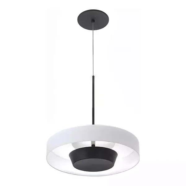 Pendente Interno Old Artisan PD-5799 em Alumínio – LED Integrado 9 W – Ø320 × A320 mm – Acabamento Pintado com Vidro Âmbar/Clear