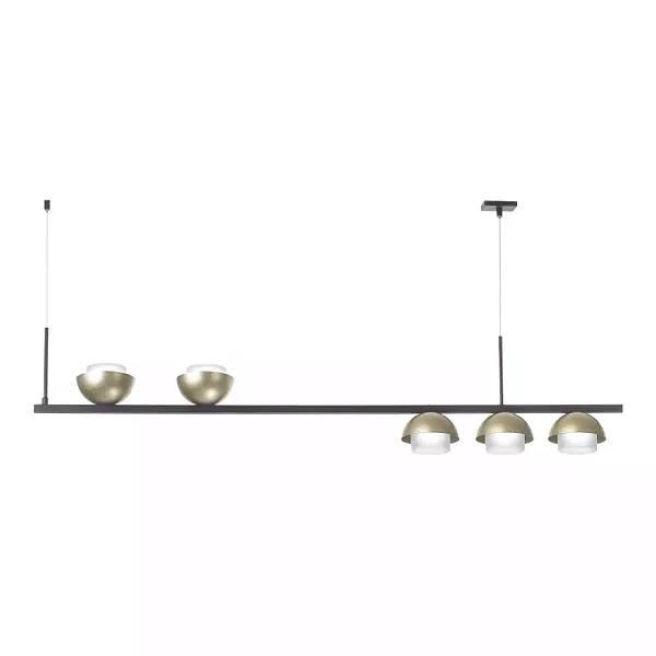 Pendente Interno Old Artisan PD-5854 em Alumínio – 5 Lâmpadas G9 – A250 × L120 × C1200 mm – Acabamentos Pintado / Escovado / Polido