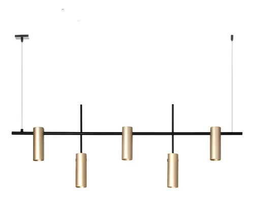 Pendente Interno Old Artisan PD-5956 em Alumínio – 5 Lâmpadas MR11 5W – 1000 x 40 x 400 mm – Acabamentos Pintado ou Escovado