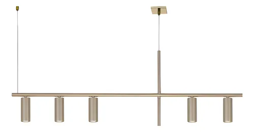 Pendente Interno Old Artisan PD-5962 em Alumínio – 5 Lâmpadas MR11 5W – 1000 x 40 x 400 mm – Acabamentos Pintado, Escovado ou Polido