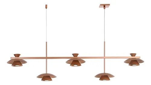 Pendente Interno Old Artisan PD-5974 em Alumínio Pintado/Escovado – 1 Lâmpada MR11 5W – 1320 x 200 x 340 mm