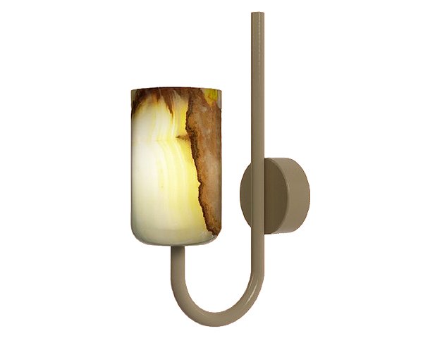 Arandela DNA Iluminação A0603 Une – Ø7 × 27 cm – Ônix – Para 1 Lâmpada G9