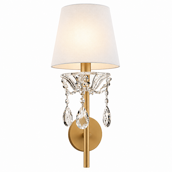 Arandela DNA Iluminação A0704 Cléa – Cúpula com Cristal – Para 1 Lâmpada E14