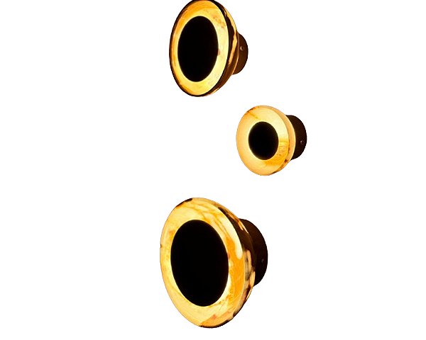 Arandela DNA Iluminação ARA-004-ONIX – 25 cm Ônix – LED 8W 3000K