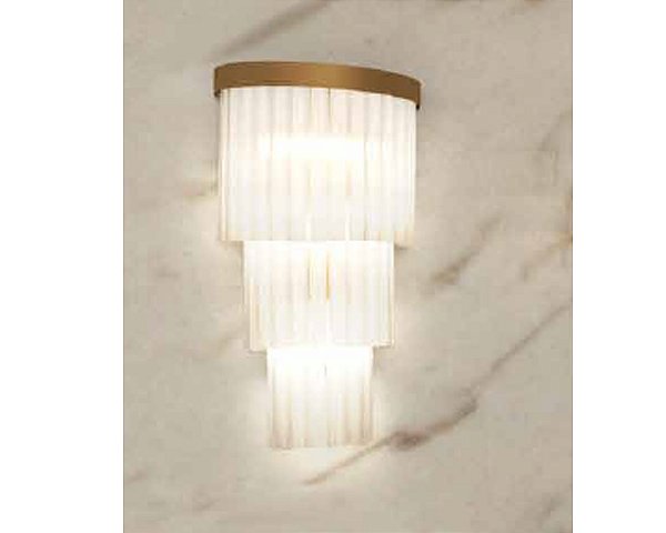 Arandela DNA Iluminação Bastão Felsen ROCHA-ARA-BAST-3 – 25 × 40 cm – 5 Lâmpadas G9 – 3 Camadas – Rocha – Pintura