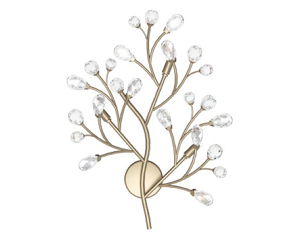 Arandela DNA Iluminação Branch 50cm BRANCH-ARA50 – 3 Lâmpadas G9 – Tipo Galho – Pintura