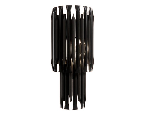 Arandela DNA Iluminação Eisen-002-ARA – Raiada 13 × 48 cm – Tubo Metálico – Para 3 Lâmpadas G9