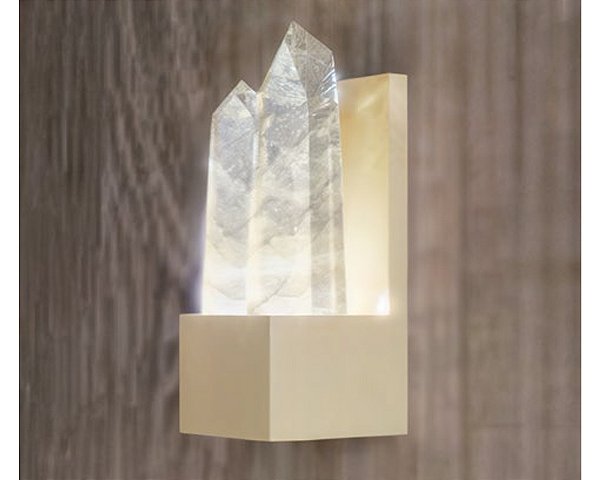 Arandela DNA Iluminação Fort QTZO-ARA-BASE – LED 2W – Quartzo – Pintura