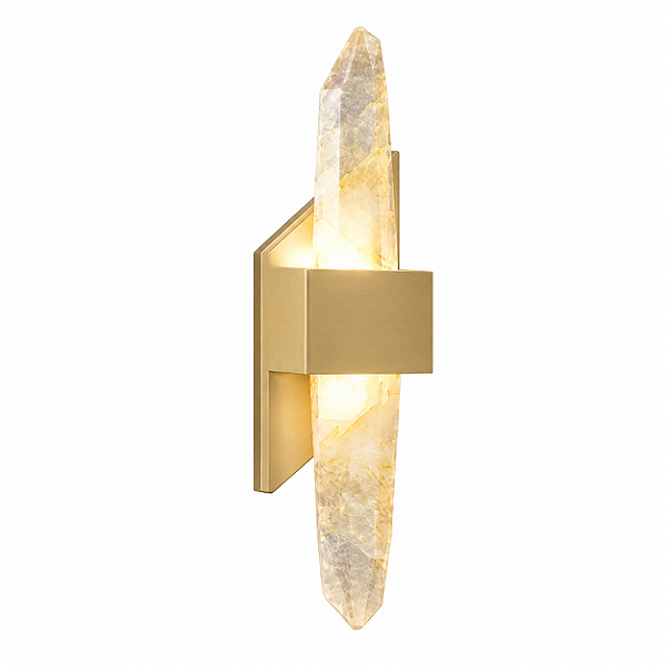 Arandela DNA Iluminação Prisma QTZO-ARA-2CR – LED 4W – Quartzo – Pintura