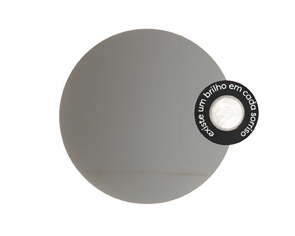 Espelho DNA Iluminação ES0101 Sorrisos – Redondo Ø80 cm – Luz Indireta LED 36W 3000K – Modelo 1