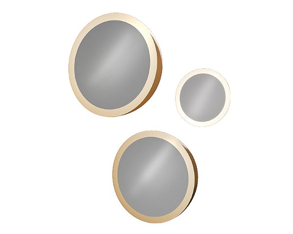 Espelho DNA Iluminação ES1502 Re-Dome – Meia Esfera Ø50 cm – Luz Indireta LED 22W 3000K – Espelho com Pintura