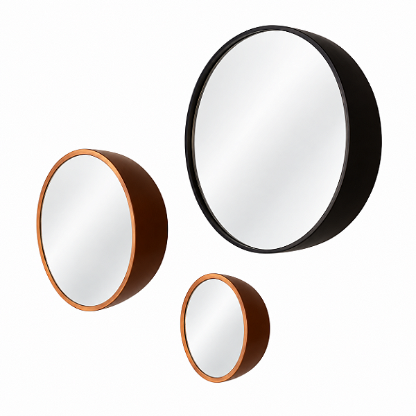 Espelho DNA Iluminação ES1503 Re-Dome – Meia Esfera Ø30 cm – Luz Indireta LED 14W 3000K – Espelho com Pintura