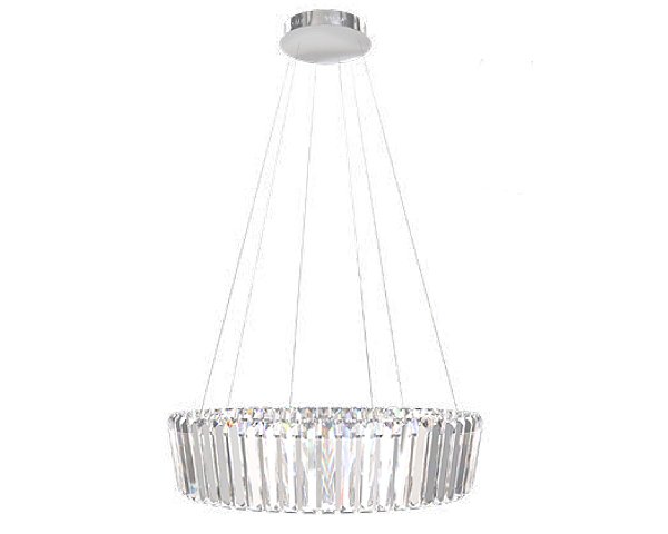 Lustre DNA Iluminação Arcadi Redondo ARC-RD80 – Ø80 × 20 cm – LED 3000K 75W – Pendente