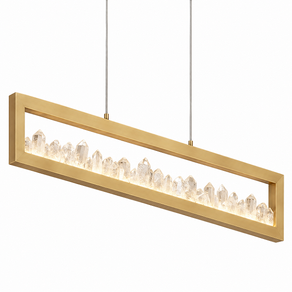 Lustre DNA Iluminação Arch Duo QTZO-ANG-2 – LED 24W – 2 Barras Inclinadas – Quartzo – Pintura