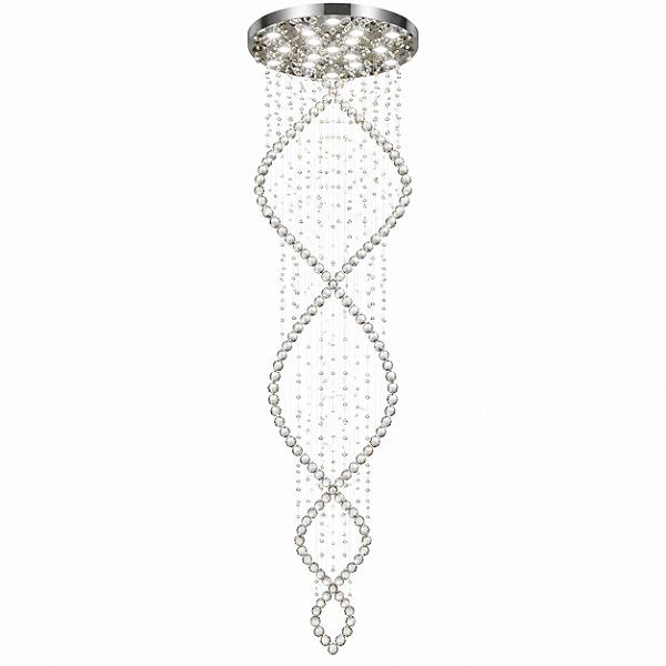 Lustre DNA Iluminação Classic DNA40-1-0M-SM – Ø40 cm Small – 5× GU10 – 1,0 m Altura (Slim)