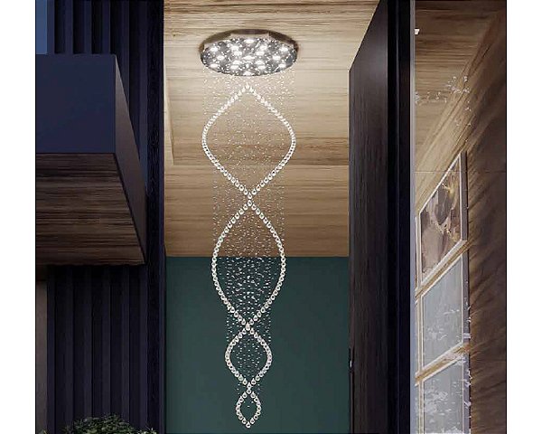 Lustre DNA Iluminação Classic DNA60-2-5M – Ø60 cm – 9× GU10 – 2,5 m Altura