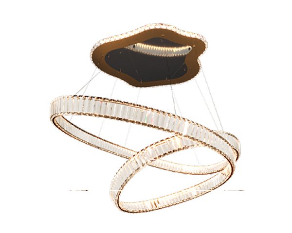 Lustre DNA Iluminação Eros 150 × 100 cm EROS-600-C – 30 cm Altura – 3000K – 150W – Pendente 1,5 m