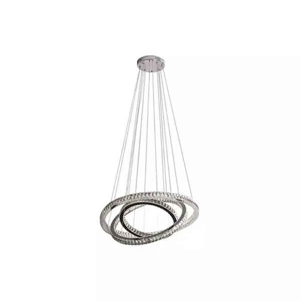 Pendente DNA Iluminação Aliança Redonda 100/80/60cm ALR-100-3 – 95W – 3000K – Três Alianças – 1,50m