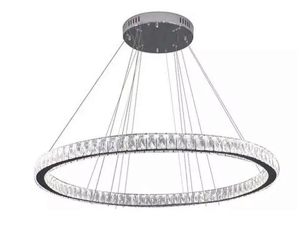 Pendente DNA Iluminação Aliança Redonda Fix ALR-80-1-FIX – Ø80 cm – LED 3000K 31W – Fixado ao Teto sem Canopla