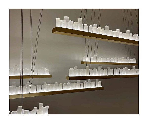 Pendente DNA Iluminação Horizon Slim 60cm ROCHA-PD-SL-LIN60 – LED 20W – Rocha – Pintura