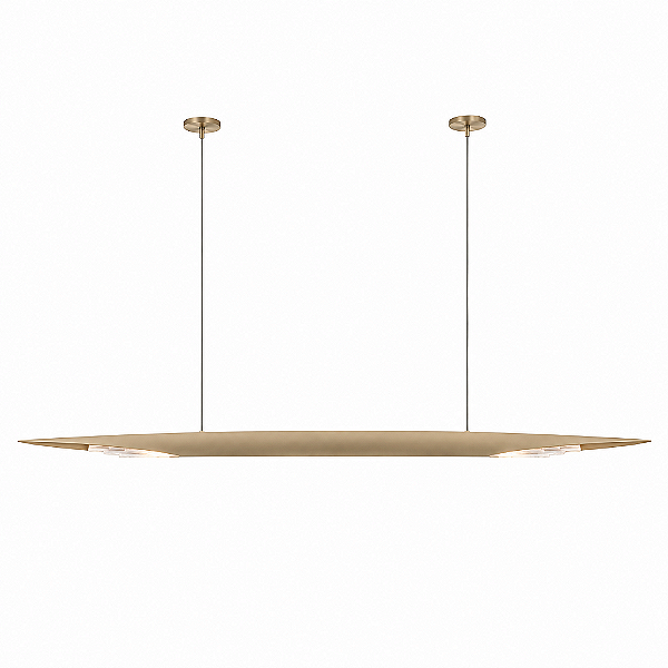 Pendente DNA Iluminação P0409 Aura – 80 cm – Quartzo – Para 2 Lâmpadas Mini GU10 – Pendente 2 m