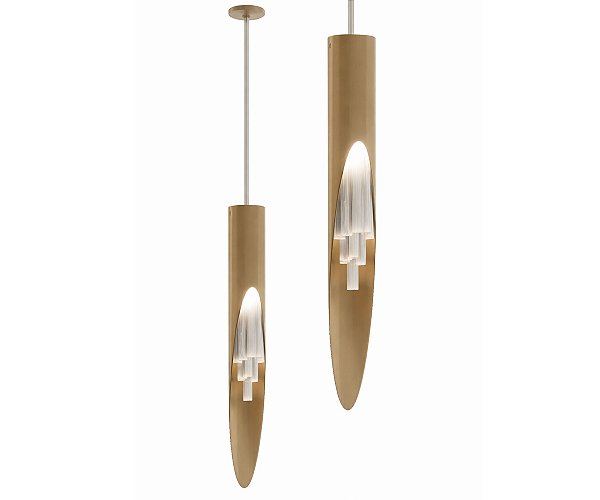 Pendente DNA Iluminação P0412 Aura II – Ø5 × 45 cm – Quartzo – Para 1 Lâmpada Mini GU10 – Pendente 2 m