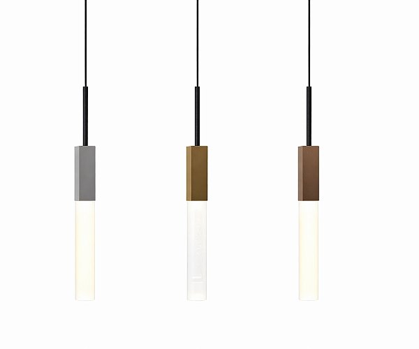 Pendente DNA Iluminação Rocha PEND-ROCHA – Bastão com Rocha – 1 Lâmpada Mini GU10 – Pintura / Inox