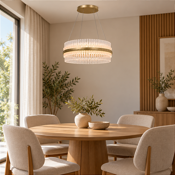 Pendente DNA Iluminação Siena Felsen 40cm ROCHA-SIENA-I-40 – LED 39W 3000K – Rocha Retangular – Pintura