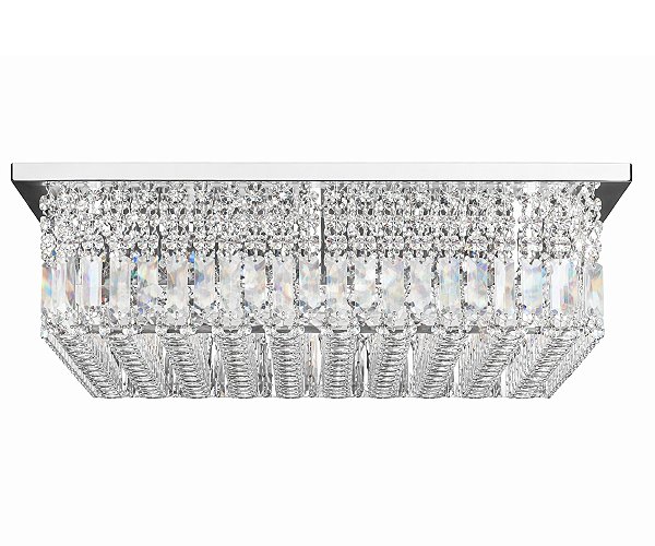 Plafon DNA Iluminação QUPB-30 – 30 × 30 cm – 3× G9 – Placas e Bolas – 15 cm Altura