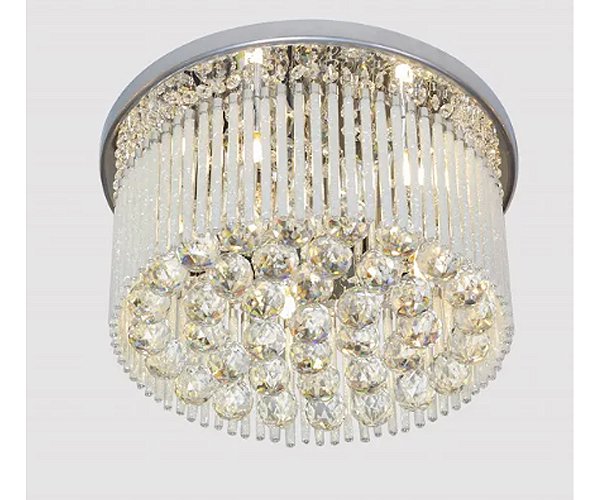 Plafon DNA Iluminação RDPB-40 – Ø40 cm – 6× G9 – Placas e Bolas – 15 cm Altura