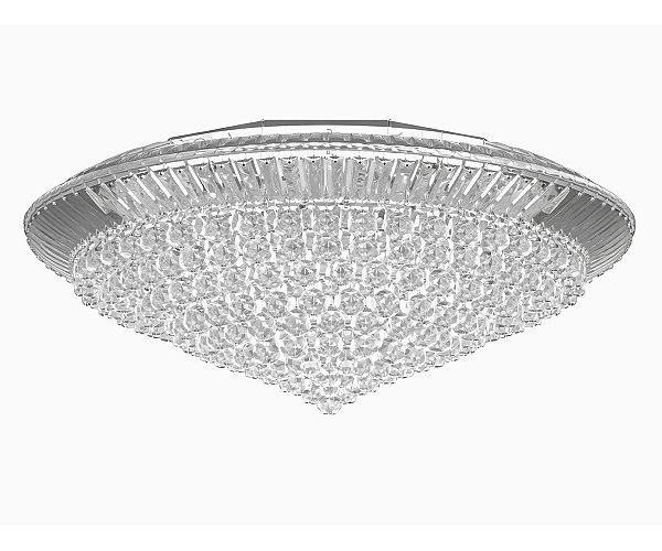 Plafon DNA Iluminação Sunset SUNSET-80 – Ø80 cm – 12× G9 – Cristal Honey – Plafon