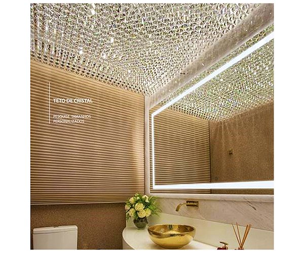 Teto DNA Iluminação Cristal Metro – Bolas – 16× G9 – 9W SL