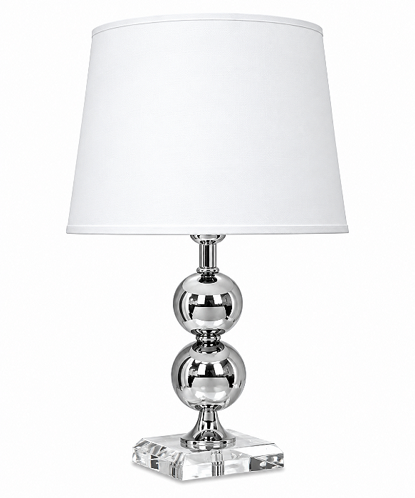 (Latão - Especiais) Abajur Mesa Golden Art M701LT 2 Bolas em Metal Base Quadrada Lâmpada E27 67cm
