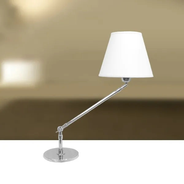 Abajur de Mesa Golden Art Angle com 2 Articulações em Latão e Lâmpada E27 Altura Média 50cm M740LT