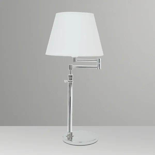 Abajur de Mesa Golden Art Braço Articulado Telescópico em Latão com Lâmpada E27 Altura Ajustável 62–70cm M039LT