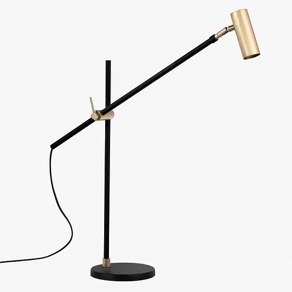 Abajur de Mesa Golden Art Grayce com Acabamento em Pintura e 1 Soquete GU10 50cm M2160PI