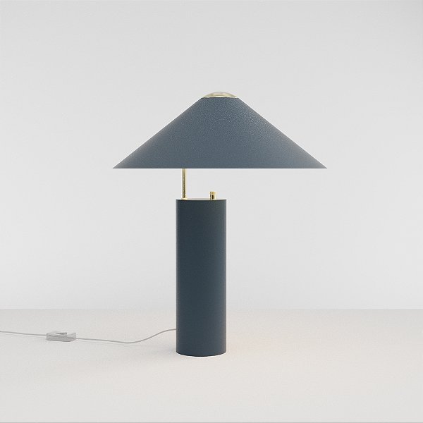 Abajur de Mesa Golden Art Jade com Cúpula de 42cm com Movimento e Soquete E27 50cm M8830