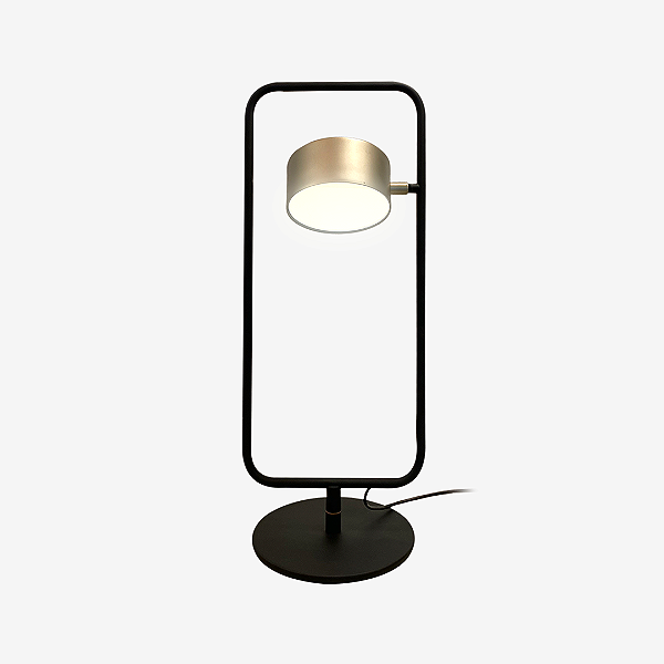 Abajur de Mesa Golden Art Nell com 1 Foco LED 6W e Altura de 23cm M8800-1