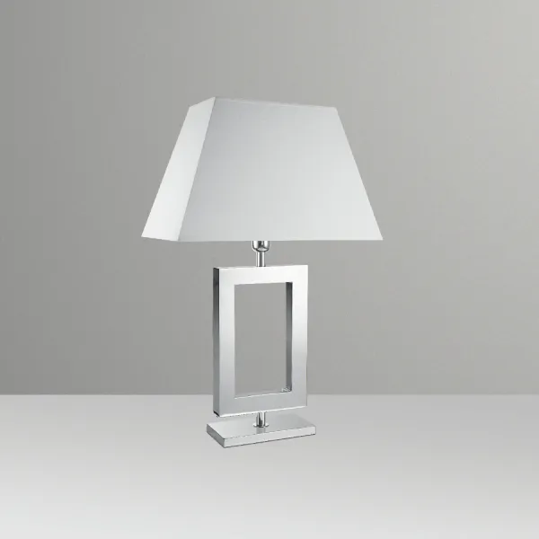 Abajur de Mesa Golden Art Retângulo 30x20cm em Latão com Lâmpada E27 Altura 67cm M634LT