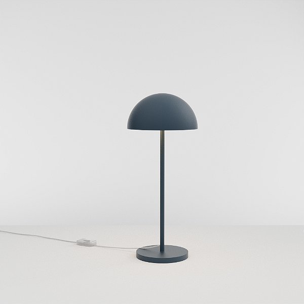 Abajur de Mesa Golden Art Sfera com Cúpula Ø20cm em Alumínio Pintado e 2 Lâmpadas G9 47cm M800-20PI