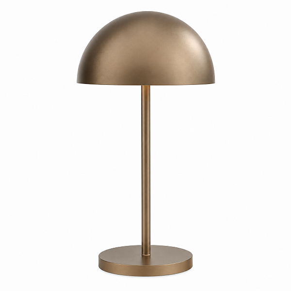 (Pintura) Abajur Mesa Golden Art Sfera M800-30PI com Cúpula Ø30cm em Alumínio 2 Lâmpadas E27 52cm