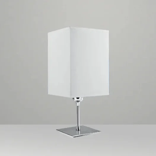 Abajur de Mesa Golden Art Slim Palito 18 em Latão com Haste Fixa, Base Quadrada e Lâmpada E27 35cm M636LT