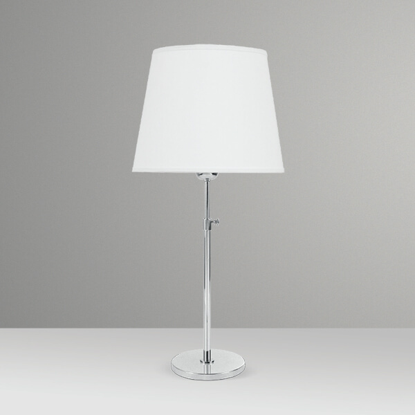 Abajur de Mesa Golden Art Slim Telescópico em Latão com Base Redonda e Lâmpada E27 Altura Ajustável 50–68cm M604LT