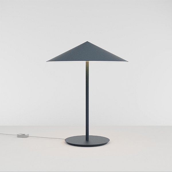 Abajur de Mesa Golden Art Thai com Luz Indireta LED 9W e Acabamento em Pintura 50cm M2211PI