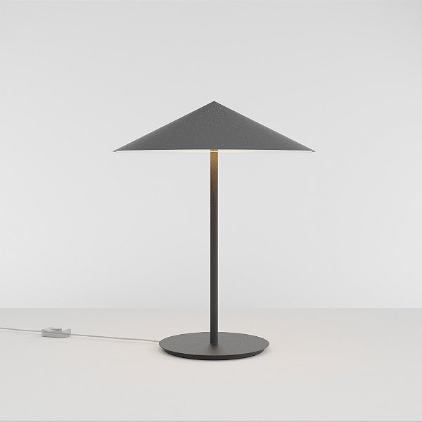 Abajur de Mesa Golden Art Thai com Luz Indireta LED 9W e Acabamento em Pintura 50cm M2211PI