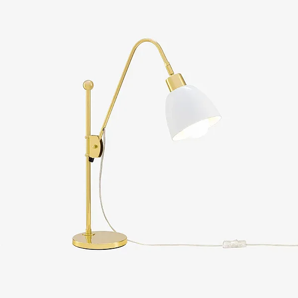 Abajur de Mesa Golden Art Volts Telescópico em Latão com Lâmpada E27 Altura Máxima 73cm M668LT