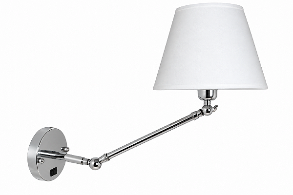 (Latão - Especiais) Arandela Angle Golden Art P470LT com Braço Articulado e Soquete E27