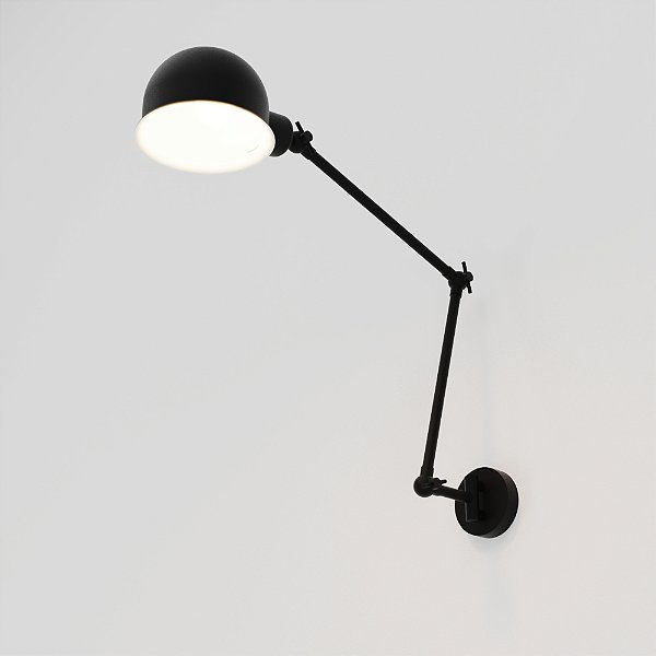 Arandela Baboo Golden Art em Latão com Braço de 30 cm, Duas Articulações e Soquete E27 P1060-30-207LT