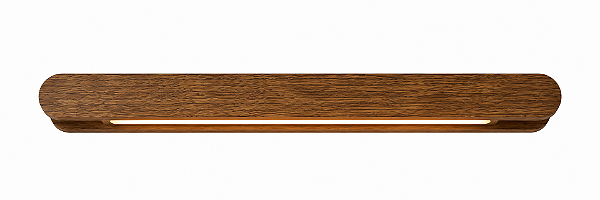 Arandela Barra Linear Golden Art P620-70MD 70 cm com Tubo LED T8 60 cm e Acabamento em Madeira